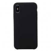 Накладка Silicone Case Original iPhone XS Max (18) Чёрный* - фото, изображение, картинка