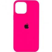 Накладка Silicone Case Original iPhone 14 Pro Max (47) Ярко-Розовый* - фото, изображение, картинка