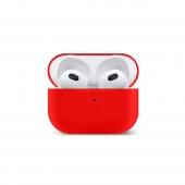 Чехол Silicone case для Apple Airpods 3 Красный - фото, изображение, картинка