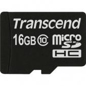 MicroSD 16GB Transcend Class 10 UHS-I - фото, изображение, картинка