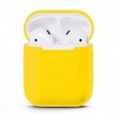 Чехол Silicone case для Apple Airpods Желтый* - фото, изображение, картинка