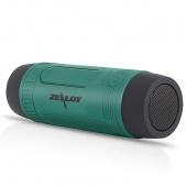Колонка Bluetooth Zealot S1 Зеленый (microSD, AUX, USB) - фото, изображение, картинка