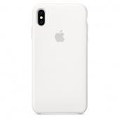 Накладка Silicone Case Original iPhone XS Max  (9) Белый* - фото, изображение, картинка