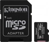 MicroSDXC 256GB Kingston Class 10 Canvas Select Plus A1 (100 Mb/s) + SD адаптер* - фото, изображение, картинка