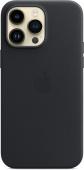 Накладка Magsafe Leather Case (Ч/Б анимация)  iPhone 14 Pro Черный* - фото, изображение, картинка