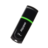 USB 2.0 Флеш-накопитель 16GB SmartBuy Paean Черный* - фото, изображение, картинка