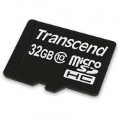 MicroSD 32GB Transcend Class 10 UHS-I - фото, изображение, картинка