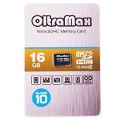 MicroSD 16GB OltraMax Class 10 - фото, изображение, картинка
