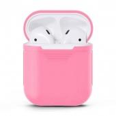 Чехол Silicone case для Apple Airpods Розовый - фото, изображение, картинка