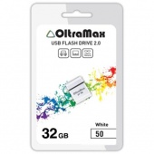 USB 2.0 Флеш-накопитель 32GB OltraMax 50 Белый - фото, изображение, картинка
