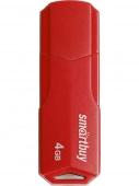 USB 2.0 Флеш-накопитель 4GB SmartBuy Clue Красный* - фото, изображение, картинка