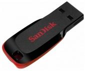 USB 2.0 Флеш-накопитель 32GB Sandisk Cruzer Blade Чёрный - фото, изображение, картинка