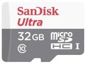 MicroSD 32GB SanDisk Class 10 Ultra UHS-I (100 Mb/s)* - фото, изображение, картинка