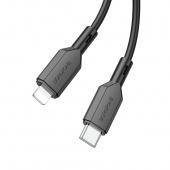Кабель USB-C to Lightning Borofone BX70 PD20W/3,0A (1м) Черный* - фото, изображение, картинка
