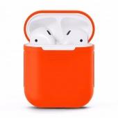 Чехол Silicone case для Apple Airpods Оранжевый - фото, изображение, картинка