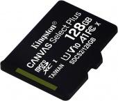 MicroSD 128GB Kingston Class 10 Canvas Select Plus A1 (100 Mb/s)* - фото, изображение, картинка