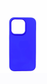 Накладка Silicone Case Original iPhone 14 Pro (40) Ярко-Синий* - фото, изображение, картинка