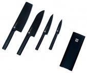 Набор ножей с подставкой Xiaomi HuoHou Heat Cool Black Non-stick Knife Set (HU0076) - фото, изображение, картинка