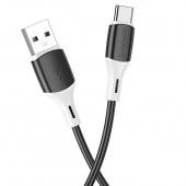 USB кабель Type-C Borofone BX79 Silicone 3,0A (1м) Черный* - фото, изображение, картинка