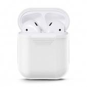 Чехол Silicone case для Apple Airpods Белый - фото, изображение, картинка