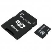 MicroSD 8GB Qumo Class 4 + SD адаптер - фото, изображение, картинка