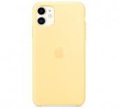 Накладка Silicone Case Original iPhone 11 (51) Молочно-Желтый - фото, изображение, картинка