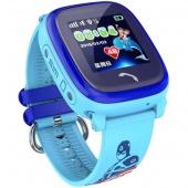Умные часы Smart Baby Watch DF25 (влагозащита IP67/LBS GPS) Голубой - фото, изображение, картинка