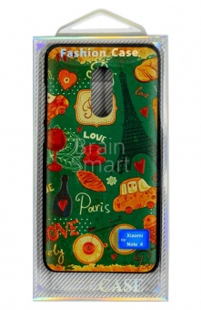 Накладка пластиковая Soft touch с рисунком Xiaomi Redmi Note 4 Paris - фото, изображение, картинка