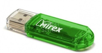 USB 2.0 Флеш-накопитель 16GB Mirex Elf Зеленый - фото, изображение, картинка