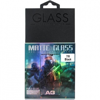 Защитное стекло Bingo Matte 5D Full Glue iPhone 7/8 Черный - фото, изображение, картинка