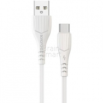 USB кабель Type-C Borofone BX37 Wieldy (1м) Белый - фото, изображение, картинка