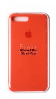 Накладка Silicone Case Original iPhone 7 Plus/8 Plus  (2) Оранжевый - фото, изображение, картинка