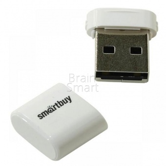 USB 2.0 Флеш-накопитель 8GB SmartBuy Lara Белый - фото, изображение, картинка