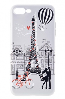 Накладка силиконовая Umku iPhone 7 Plus/8 Plus Париж (5) - фото, изображение, картинка