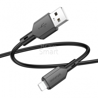 USB кабель Lightning Borofone BX70 2.4A (1м) Черный* - фото, изображение, картинка