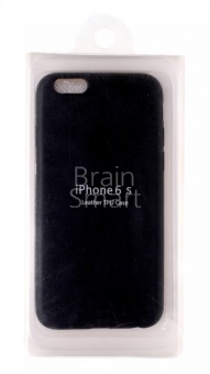 Накладка прорезиненная ориг iPhone 6 Черный - фото, изображение, картинка