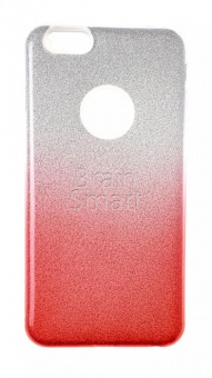 Накладка силиконовая Aspor Mask Collection Песок с отливом iPhone 6 Plus Серебряный/Красный - фото, изображение, картинка