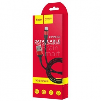 USB кабель Lightning HOCO X26 Xpress (1м) Красный - фото, изображение, картинка