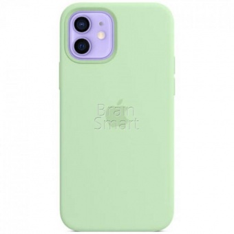 Накладка Silicone Case Original iPhone 12/12 Pro (68) Свежий Зеленый - фото, изображение, картинка