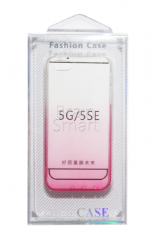 Накладка силиконовая с отливом iPhone 5/5S/SE Розовый - фото, изображение, картинка