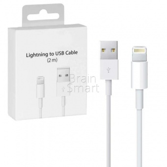 USB кабель Lightning Apple iPhone 7 Foxconn (2м) - фото, изображение, картинка