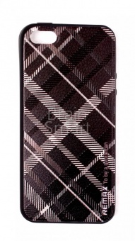 Накладка силиконовая Remax iPhone 5/5S/SE Burberry - фото, изображение, картинка