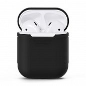 Чехол Silicone case для Apple Airpods Черный* - фото, изображение, картинка