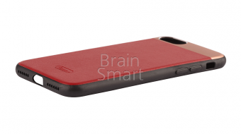 Накладка силиконовая Oucase Supremacy leather Series iPhone 7/8 Красный - фото, изображение, картинка