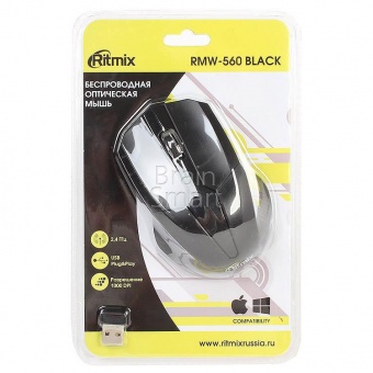 Мышь беспроводная Ritmix RMW-560 Черный - фото, изображение, картинка