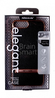 Накладка пластиковая Nillkin Elegant (leather) iPhone 7 Plus/8 Plus Черный - фото, изображение, картинка