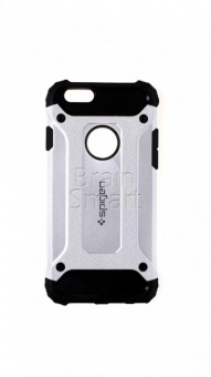 Накладка противоударная New Spigen iPhone 6 Серебряный - фото, изображение, картинка