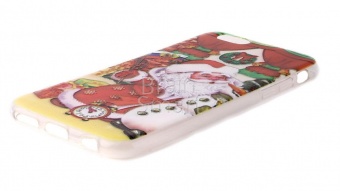 Накладка силиконовая новогодняя iPhone 6 Дед Мороз - фото, изображение, картинка