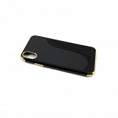 Накладка силиконовая Gurdini Obsidian series iPhone X Черный/Золотой