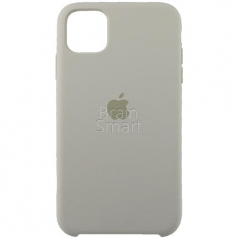 Накладка Silicone Case Original iPhone 11 (10) Светло-Серый - фото, изображение, картинка